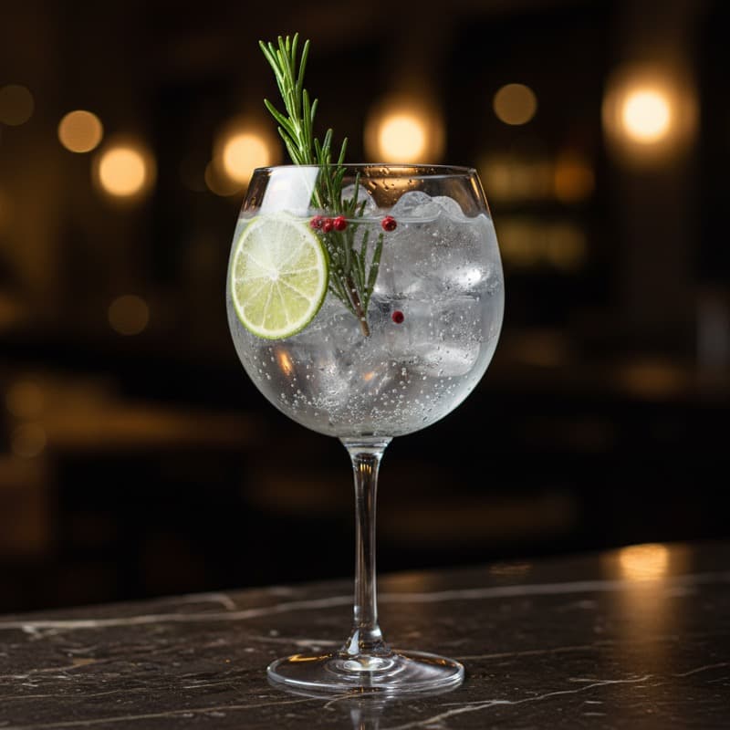 Gin tonic parfait