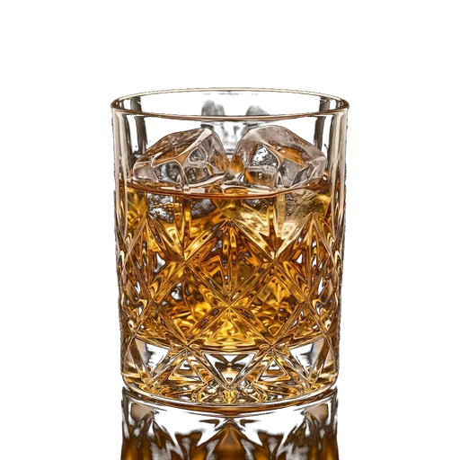 Verre cristal rempli